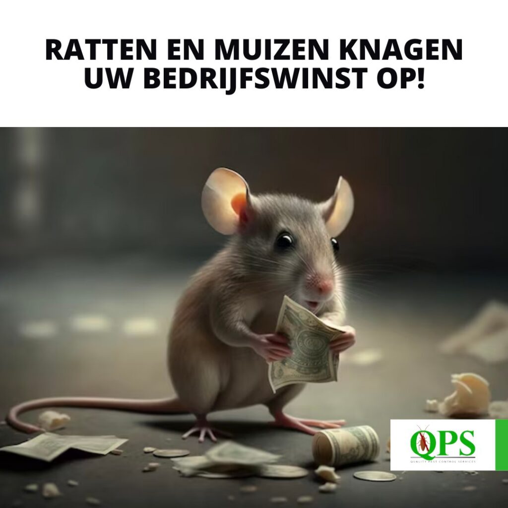 Ratten muizen knagen uw winst op.