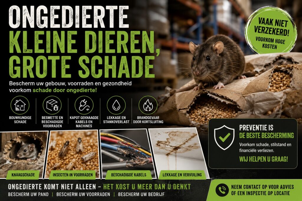 Schade ongedierte niet gedekt door verzekering