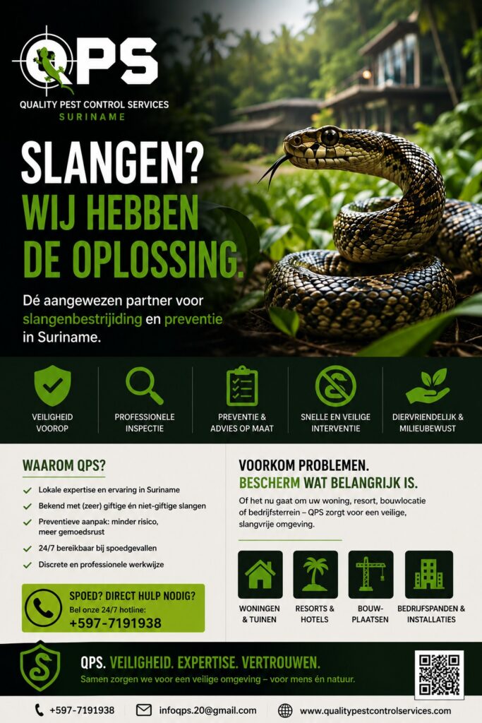 Slangen bestrijding en preventie QPS