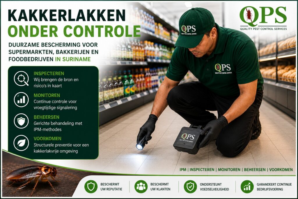 Kakkerlakken onder controle met QPS